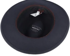 Traveller Woolfelt Navy Fedora - Stetson