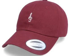 Treble Clef Maroon Dad Cap - Abducted