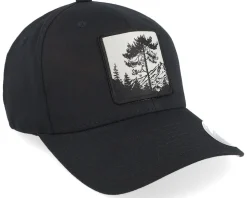 Tree Mountain Silhouette Wooly Combed Black Flexfit - Hunter