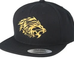 Tribal Logo Black/Gold Snapback - Lions