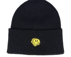 Trippy Smiley Black Recycled Oversized Cuff - Lucid Smile