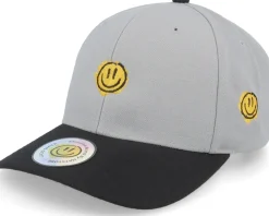 Trippy Smiley Grey/Black Adjustable - Lucid Smile