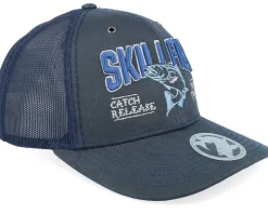 Trout C&r Logo 3d 112wf Fremont Solid Navy A-Frame Trucker - Skillfish