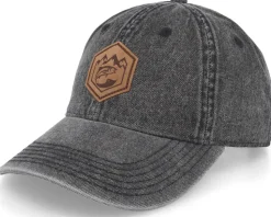 Trout Patch 382 Snow Washed Black Denim Dad Cap - Skillfish