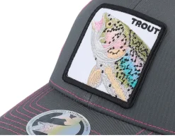 Trout Pro Fishing 112 Split Charcoal/Neon Trucker - Skillfish