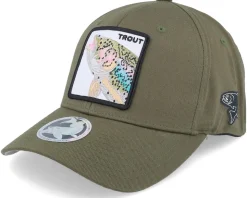 Trout Pro Fishing Wooly Combed Olive Flexfit - Skillfish