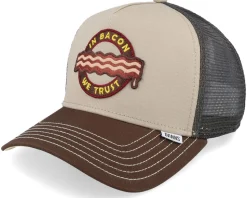 Trucker Cap Hft Food Bacon Khaki/Brown Trucker - Djinns