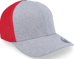 Trucker Mesh Heather Grey/Red Flexfit - Flexfit
