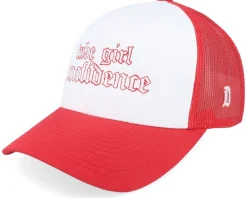 Tube Girl Confidence Red/White/Red Trucker - Delulu