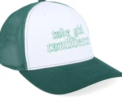 Tube Girl Confidence White/Dark Green Trucker - Delulu