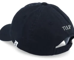 Tulip Washed Cotton Black Mom Cap - Wei