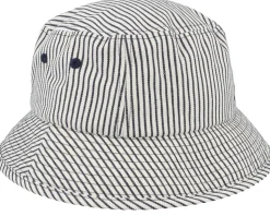Twill Stripe Hat Off White/Dark Navy Stripe Bucket - Santa Cruz