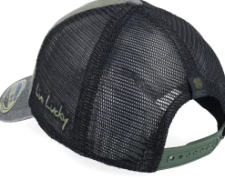 Two Tone Vintage 32 Black/Army Green Trucker - Black Clover