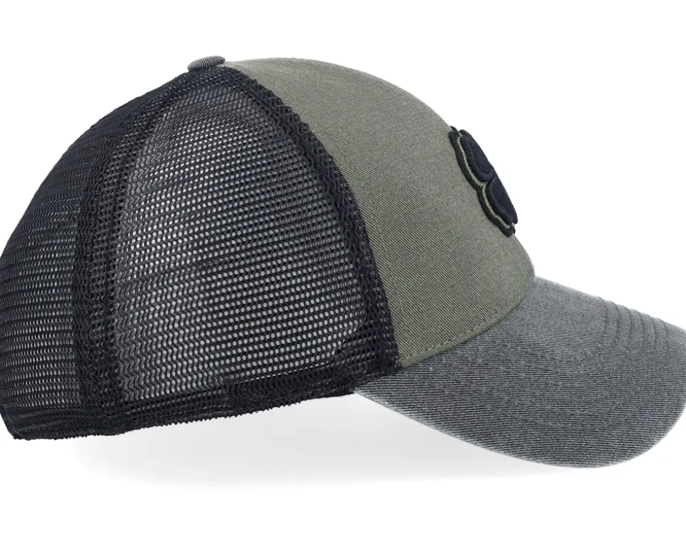 Two Tone Vintage 32 Black/Army Green Trucker - Black Clover