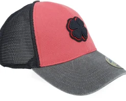 Two Tone Vintage Red/Black Trucker - Black Clover