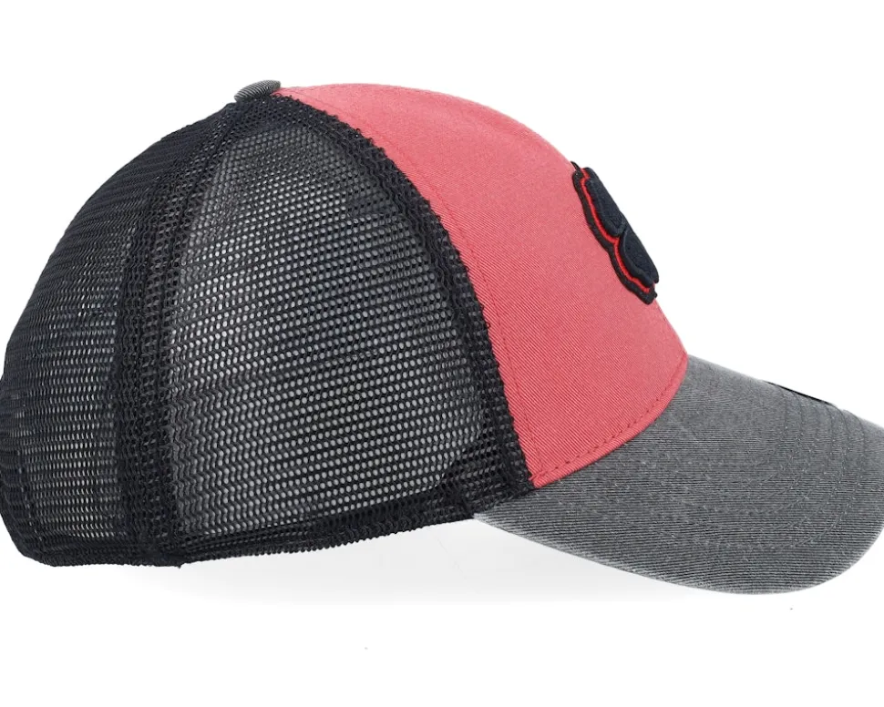 Two Tone Vintage Red/Black Trucker - Black Clover
