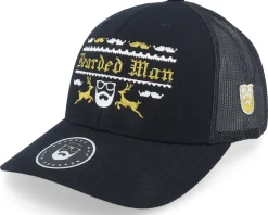 Ugly Christmas Logo Black Trucker - Ho-Ho-Hats