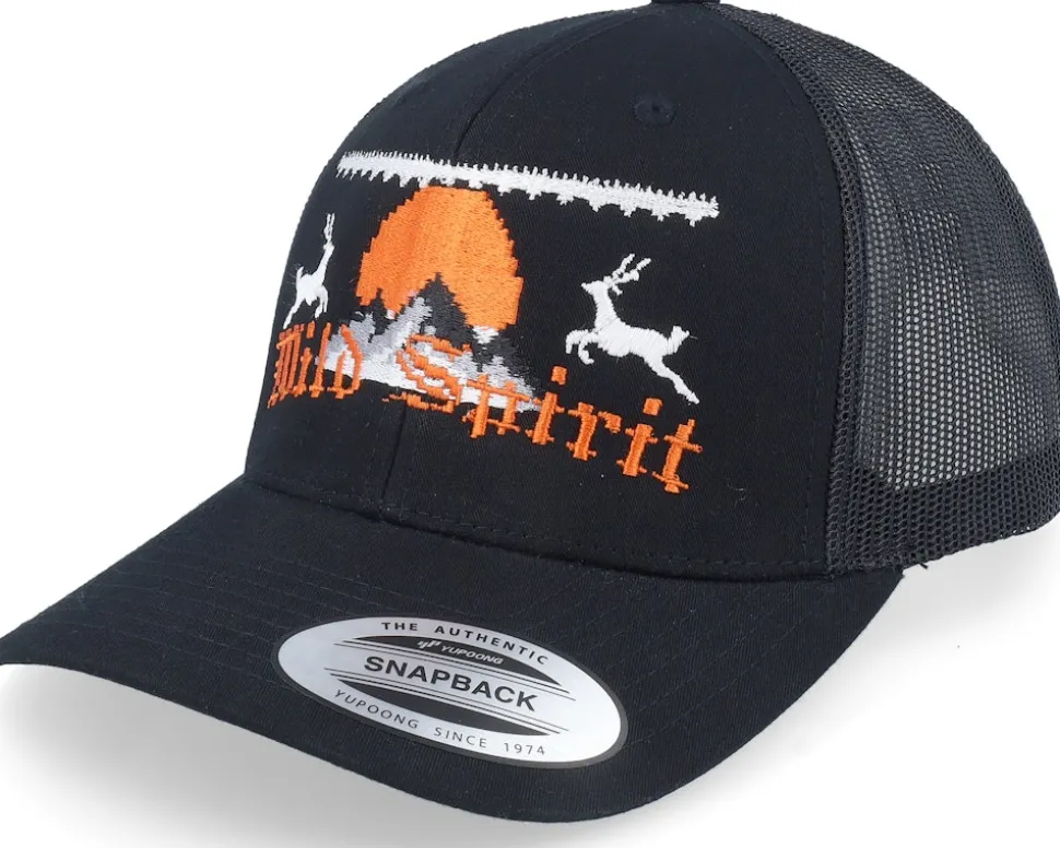 Ugly Christmas Logo Black Trucker - Ho-Ho-Hats