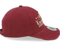 Ugly Christmas Logo Maroon Destroyed Dad Cap - Ho-Ho-Hats