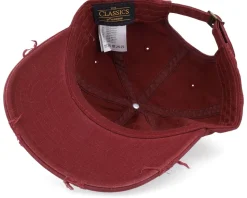 Ugly Christmas Logo Maroon Destroyed Dad Cap - Ho-Ho-Hats