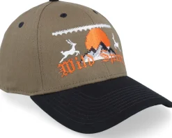 Ugly Christmas Logo Olive/Black Adjustable - Ho-Ho-Hats