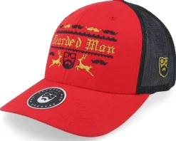 Ugly Christmas Logo Red/Black Trucker - Ho-Ho-Hats