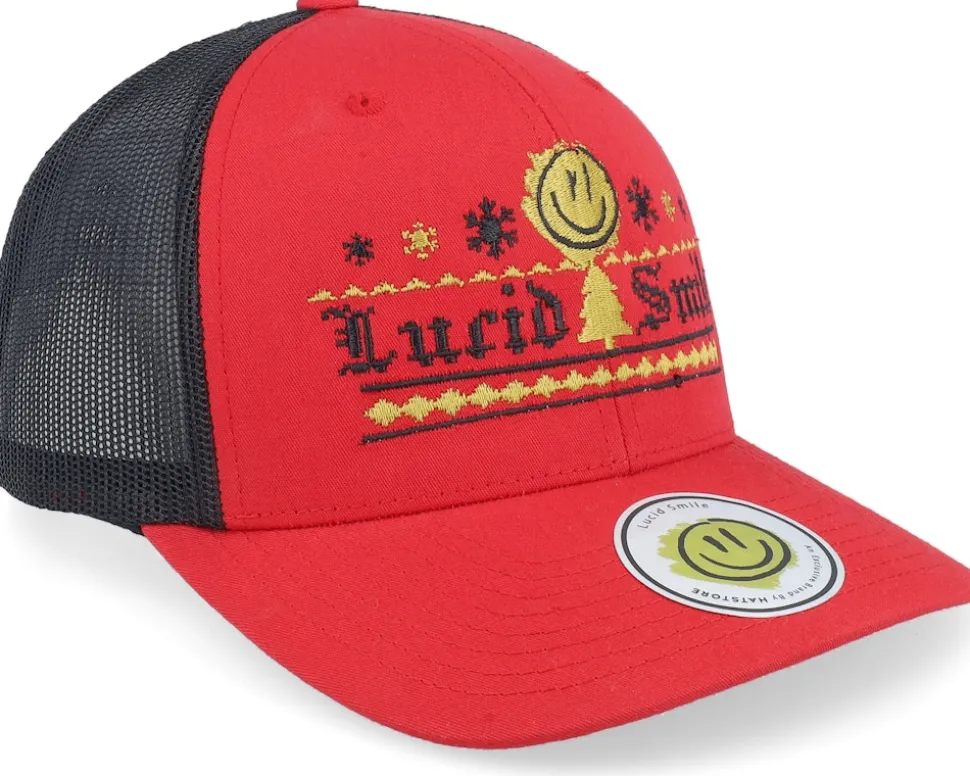 Ugly Christmas Logo Red/Black Trucker - Ho-Ho-Hats