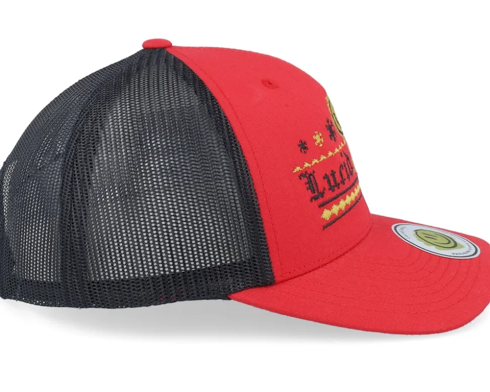 Ugly Christmas Logo Red/Black Trucker - Ho-Ho-Hats