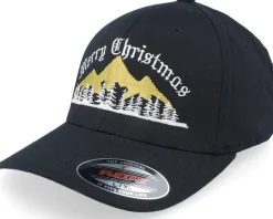 Ugly Merry Christmas Mountain Black Flexfit - Ho-Ho-Hats