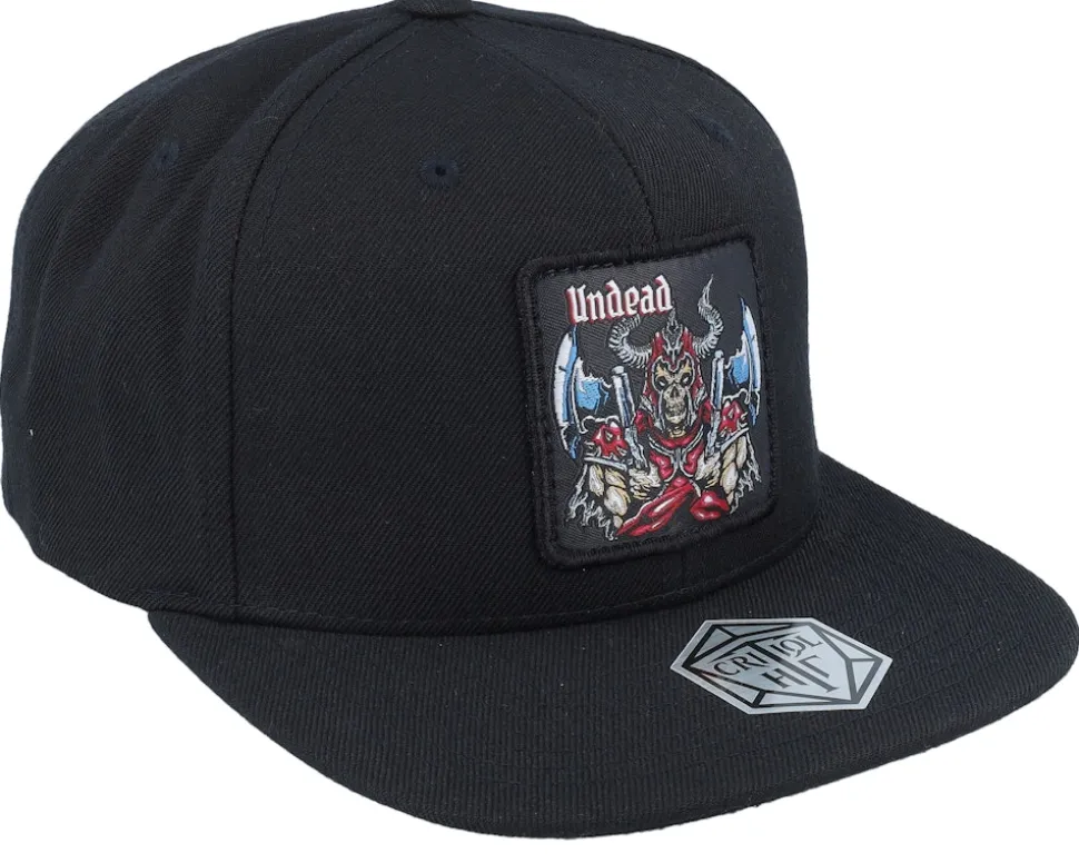 Undead Box Patch Black Snapback - Critiql Hit