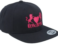 Unicorns Heart Black Snapback - Unicorns