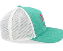 Unicorns Heart Terry Teal/White A-frame Trucker - Unicorns