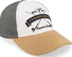 Untamed Angler 41 Organic Cotton White/Olive Adjustable - MJM Hats