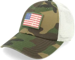 USA Ballpark Mesh Ivory/Camo Trucker - American Needle