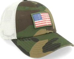 USA Ballpark Mesh Ivory/Camo Trucker - American Needle