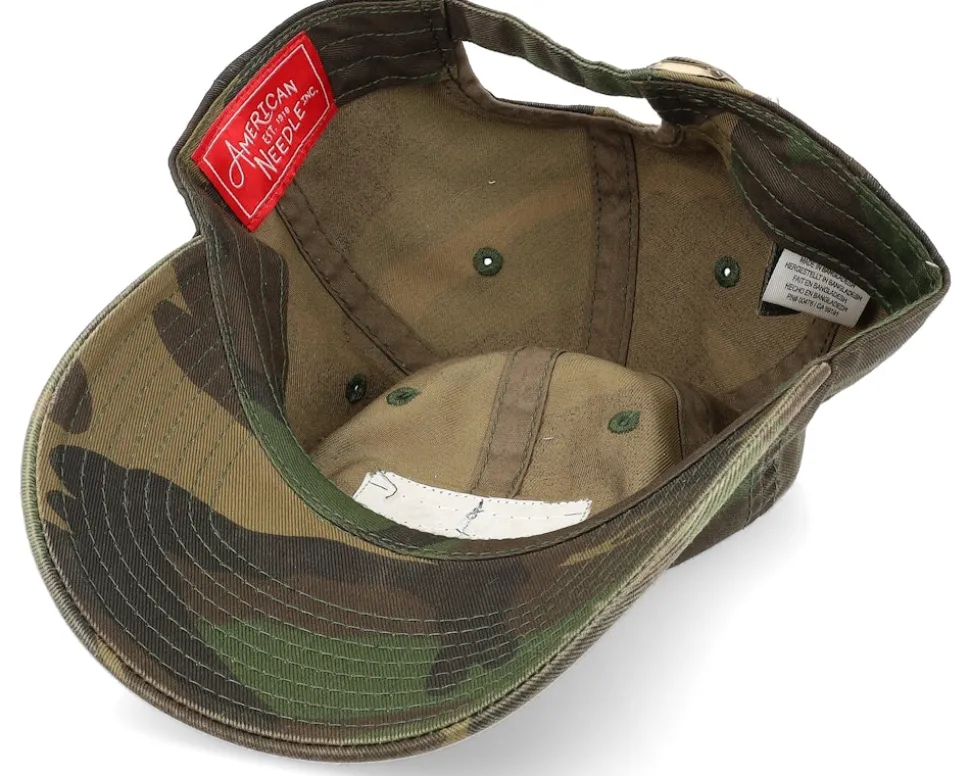 USA Ballpark Patch Peace Camoflage Dad Cap - American Needle