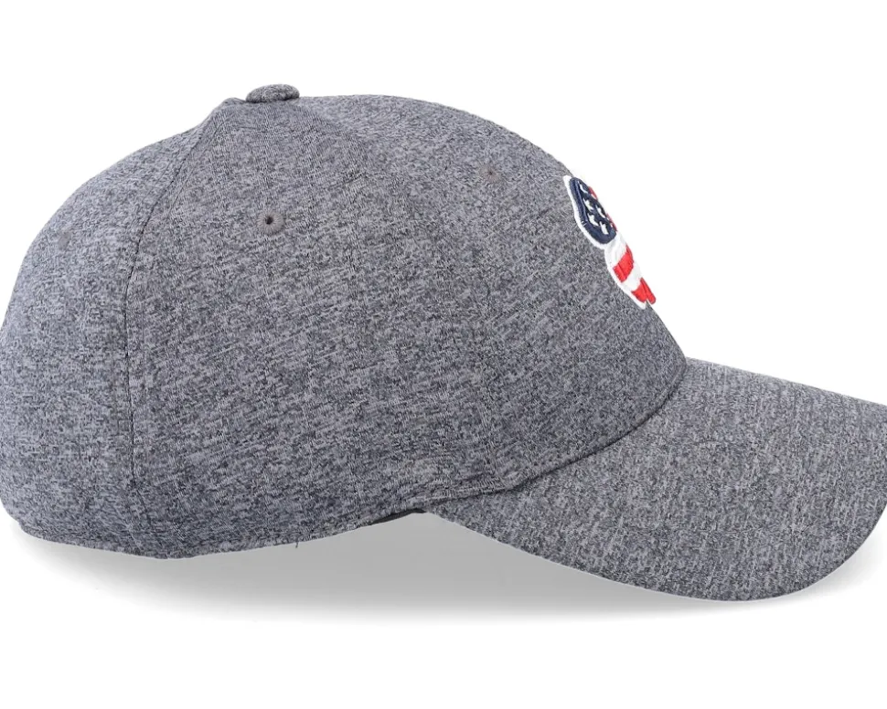Usa Flag Heather Stretch Fit Grey Flexfit - Black Clover