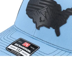 Usa Map Flag Black Columbia Blue/Black Trucker - Iconic
