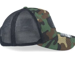 Usa Map Flag Black Patch Camo/Black Trucker - Iconic