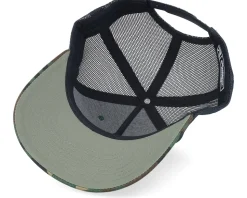 Usa Map Flag Black Patch Camo/Black Trucker - Iconic