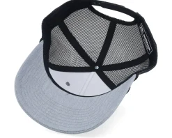 Usa Map Flag Black Patch Heather Grey/Black Rope A-Frame Trucker - Iconic