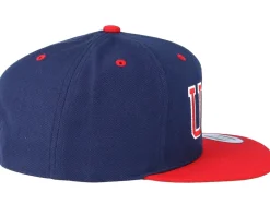 USA Navy/Red Snapback - Iconic