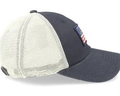 USA Peace Ballpark Mesh Ivory/Navy Trucker - American Needle