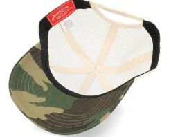 Usa Peace Twill Valin Ptch Ivory/Camo Trucker - American Needle