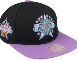 Utah Jazz Asg 2 Tone Deadstock Black/Purple Snapback - Mitchell & Ness
