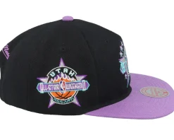 Utah Jazz Asg 2 Tone Deadstock Black/Purple Snapback - Mitchell & Ness