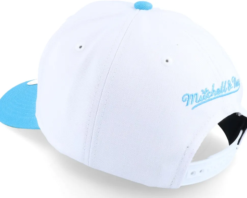 Utah Jazz Team 2 Tone 2.0 Pro White/Teal Adjustable - Mitchell & Ness