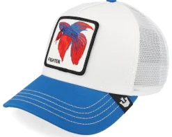 V2 Fighter Head South White/Blue A-Frame Trucker - Goorin Bros.