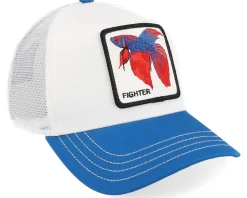 V2 Fighter Head South White/Blue A-Frame Trucker - Goorin Bros.
