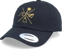 Vacation Cross Black Dad Cap Adjustable - Bacpakr